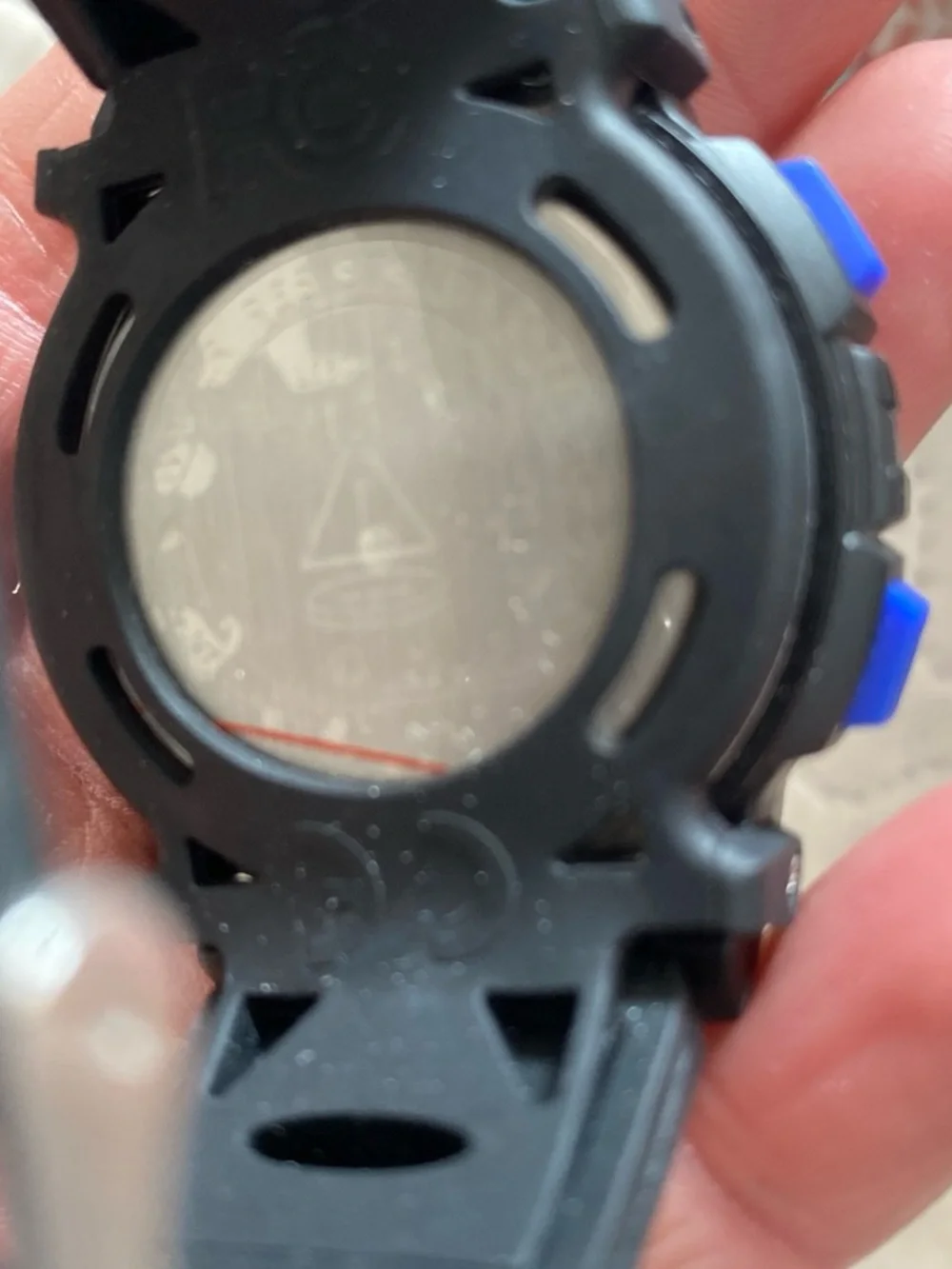 Source Unknown Black and Blue Kids Digital Alarm Sport Watch